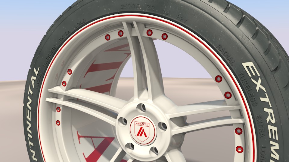 Asanti wheel 10x19 w. Conti ExtremeContact tyre preview image 4